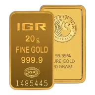 Secondary Market 20 Gram Gold Bar (Out of Plastic)