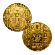 1/200 oz .9999 Fine Gold Round - Monarch - Egyptian King Tut (Sealed in Capsule)