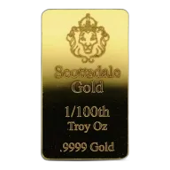 Scottsdale Gold 1/100th Oz Bar (Prepper Gold)