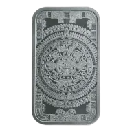 1 oz Aztec Calendar Silver Bar