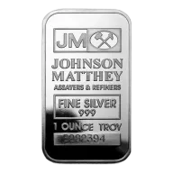 1oz JM Johnson Matthey Silver Bars