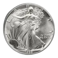 1988 Silver American Eagle - BU
