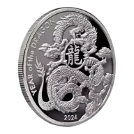 Come buy the 1 oz Asahi Silver Dragon Round from us today!