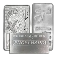 100 Oz Silver Bar (Random Brand)