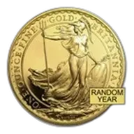 1 oz Gold Britannia BU Coin (Random Year)