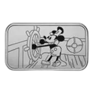 1 oz Silver Bar - Steamboat Willie BU