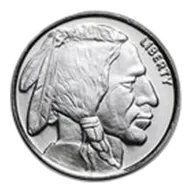 1/4 oz Silver Round - Buffalo