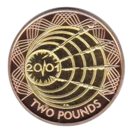 Great Britain 2 pounds gold PF 2001 Transatlantic Radio