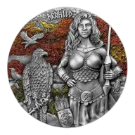 2025 Germania Valkyries: Arnhild 2 Oz Silver Round Ultra High Relief (New)
