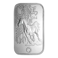 1 oz .999 Fine Silver Bar - Rand Refinery 2014 Year of the Horse (New)