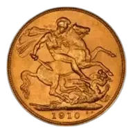 1910 Gold Sovereign Edward VII Sydney