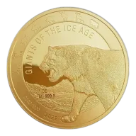 Ice Age Giants - Cave Lion 1oz Gold Coin 2022