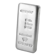 Metalor 1kg Silver Bar