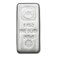 1kg ABC Silver Cast Bar