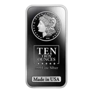 10 Oz Silver Bar | Mason Mint Logo Design (New)
