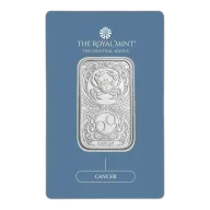 Zodiac Cancer 1oz Silver Bullion Minted Bar