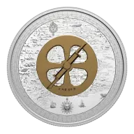 5 oz Pure Silver Coin - Lost Then Found: Champlain and the Astrolabe (2021)