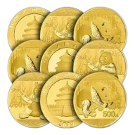 30g Chinese Gold Panda Coin - Random Year