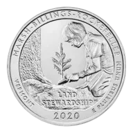 2020 Marsh-Billings-Rockefeller National Historical Park ATB 5 oz Silver Coin - America The Beautiful