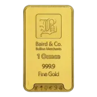 1 oz Gold Bar Baird & Co - Pre-Owned