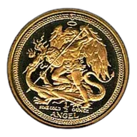 Isle Of Man Half Ounce Gold Angel (dates our choice)