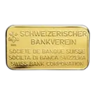 20 gram 999.9 Gold Bar - Swiss Bank Corporation