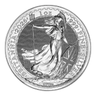 2026 Silver Britannia 1 oz Bullion Coin - Pre-owned