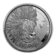 2020 Cameroon 1 oz Silver Mandrill BU