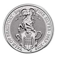 2019 Great Britain 2 oz Silver Queen's Beasts The Yale