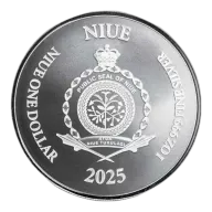2025 1oz Niue - Lady Justice Silver Round