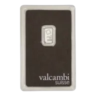 1 gram Platinum Bar - Valcambi (In Assay)