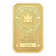 1 oz Royal Canadian Mint Gold Bar