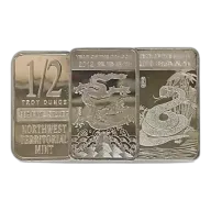 1/2 oz Silver Bars Various Designs