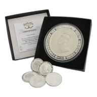 1Kg Fine Silver - 100yrs of South African Coins