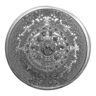1 oz Silver Round - Aztec Calendar