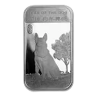 1 oz Silver Bar - APMEX (2018 Year of the Dog)