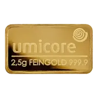 2.5g Gold Bar