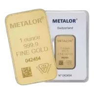 Metalor 1oz Gold Bar
