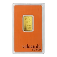 5 Gram Valcambi .9999 Fine Gold Bar in Assay