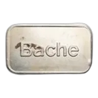 1 oz Silver Bar - Bache (Scruffy)