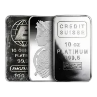 10 Oz Platinum Bar (Random Brand, In Assay Card)