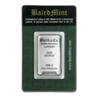 1 oz Platinum Bar - Baird & Co.