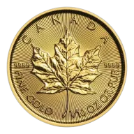 1/10 oz Canadian Gold Maple .9999 Fine Gold