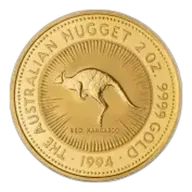 1994 Gold 2 oz Red Kangaroo Nugget $200 Perth Mint Bullion Coin