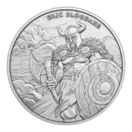 1 Troy oz Eric Bloodaxe Design .999 Fine Silver Round