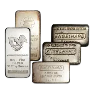 10 oz Silver Bar - Engelhard .999 Fine - Random Design