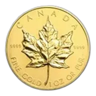 1989 Canada 1 oz Gold Maple Leaf BU