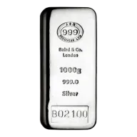 1kg Silver Bar Cast JBR
