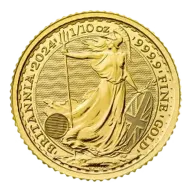 1/10 oz Random Year Britannia Gold Coin | The Royal Mint