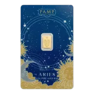0.5g Zodiac Aries Gold Bar